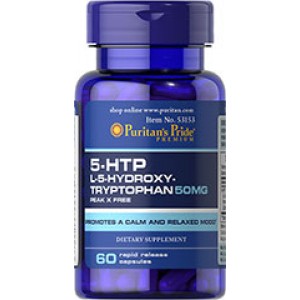 Puritan's Pride - 5-HTP 50 mg (Griffonia Simplicifolia), 60 капсул