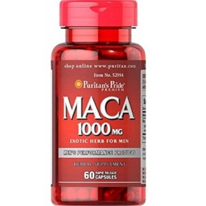 Puritan's Pride - Maca 1000 mg Exotic Herb for Men, 60 капсул