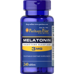 Melatonin 3 mg, 240 таблеток