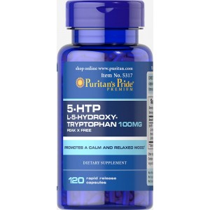 5-HTP 100 mg (Griffonia Simplicifolia), 120 капсул