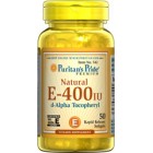 Puritan's Pride - Vitamin E-400 I.U 100% Natural, 50 гелевых капсул