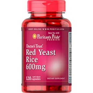 Puritan's Pride - Red Yeast Rice 600 mg, 120 капсул