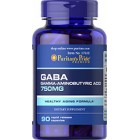 Puritan's Pride - GABA (Gamma Aminobutyric Acid) 750 mg, 90 капсул