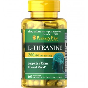 L-Theanine 200 mg, 60 капсул