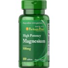 Puritan's Pride - Magnesium 500 mg, 100 таблеток