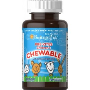 Pre-Vites Childrens Multivitamin, 100 жевательных вафель