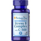 Puritan's Pride - Stress B-Complex with Vitamin C-500 Timed Release, 60 каплет