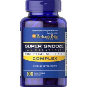 Puritan's Pride - Super Snooze with Melatonin, 100 капсул