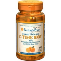 Puritan's Pride - Vitamin C 1000 mg with Citrus Bioflavonoids and Rose Hips Timed Release, 60 каплет