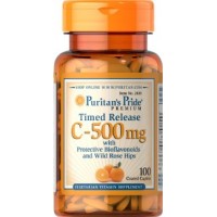 Puritan's Pride - Vitamin C 500 mg Timed Release with Citrus Bioflavonoids and Rose Hips, 100 каплет