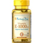 Puritan's Pride - Vitamin E-1000 IU (450 mg), 50 гелевых капсул