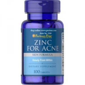 Puritan's Pride - Zinc for Acne, 100 таблеток