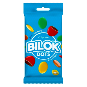 Sporter - Драже шоколадне з протеїном Bilok Dots, 45 грам