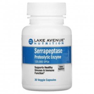 Lake Avenue - Serrapeptase Proteolytic Enzyme 120 000 SPU, 30 капсул