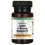 Swanson - CBD 15 mg + Sleep Support with Melatonin, GABA & L-Theanine, 60 желатинових капсул