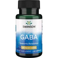 Swanson - GABA (Gamma Aminobutyric Acid) 250 mg, 60 капсул