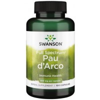 Swanson - Pau d'Arco 500mg, 100 капсул