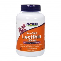 NOW – Lecithin 1200 mg, 100 гелевых капсул