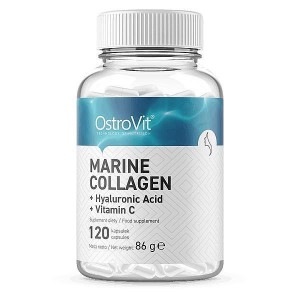 OstroVit - Marine Collagen + Hyaluronic Acid + Vatamin C, 120 капсул