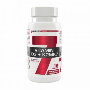 7Nutrition - Vitamin D3 2000 IU + K2 MK-7 50 mcg, 120 капсул