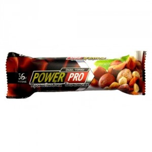 Power Pro - Протеиновый батончик 36% с орехами Nutella йогурт, 60 грамм