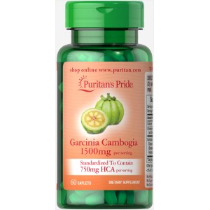 Puritan's Pride - Garcinia Cambogia 1500 mg, 60 каплет